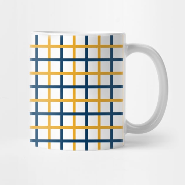 Blue & Gold Tattersall by PSCSCo